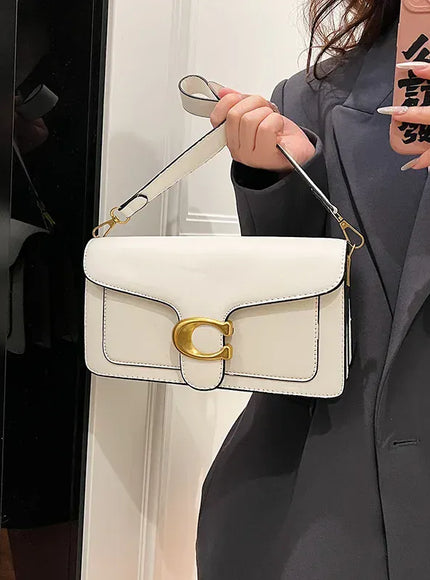 KissICON Chic Minimalist Square Commuter Shoulder Bag