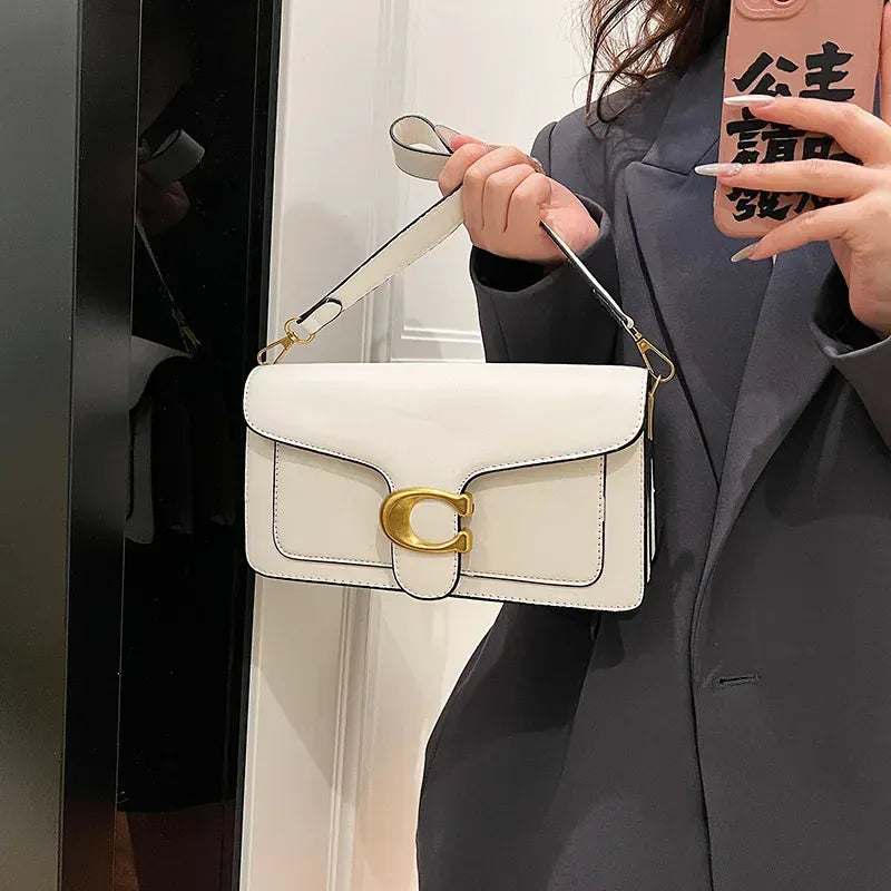 KissICON Chic Minimalist Square Commuter Shoulder Bag