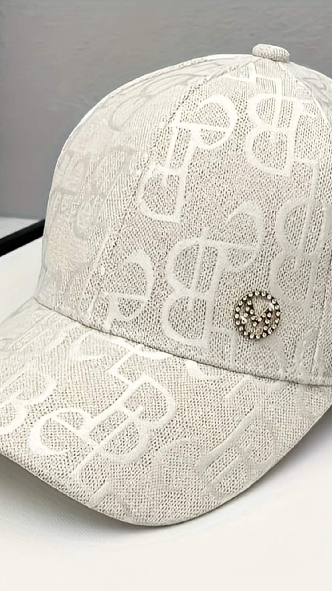 jkthpu-45 Chic Monogram Fedora Baseball Cap Lightweight Adjustable Stylish