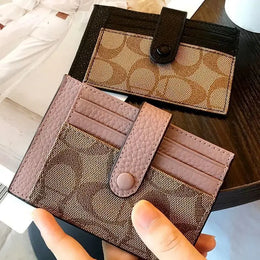 KissICON Wallets Chic Monogram Ultrathin Card Holder