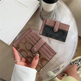 KissICON Wallets Chic Monogram Ultrathin Card Holder