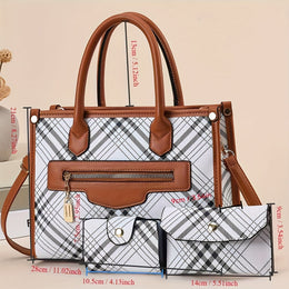jkthpu-45 Chic MultiPiece Trendy Womens Fashion Handbag Set