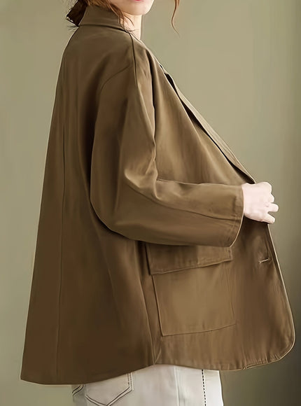 KissICON Chic Oversized Curve Blazer – Springautumn