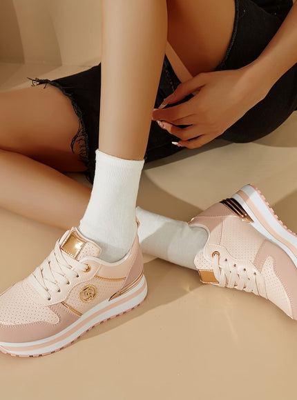 jkthpu-45 Chic Platform Sneakers Comfort Height Durability Grip