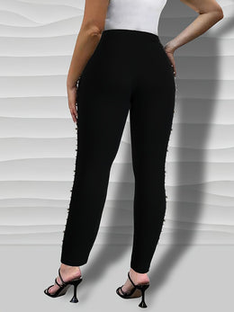 jkthpu-45 Chic Plus Size Leggings Essential 2Piece SpringSummer Set