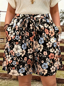 jkthpu-45 Chic Plus Size Relaxed Vacation Style Shorts