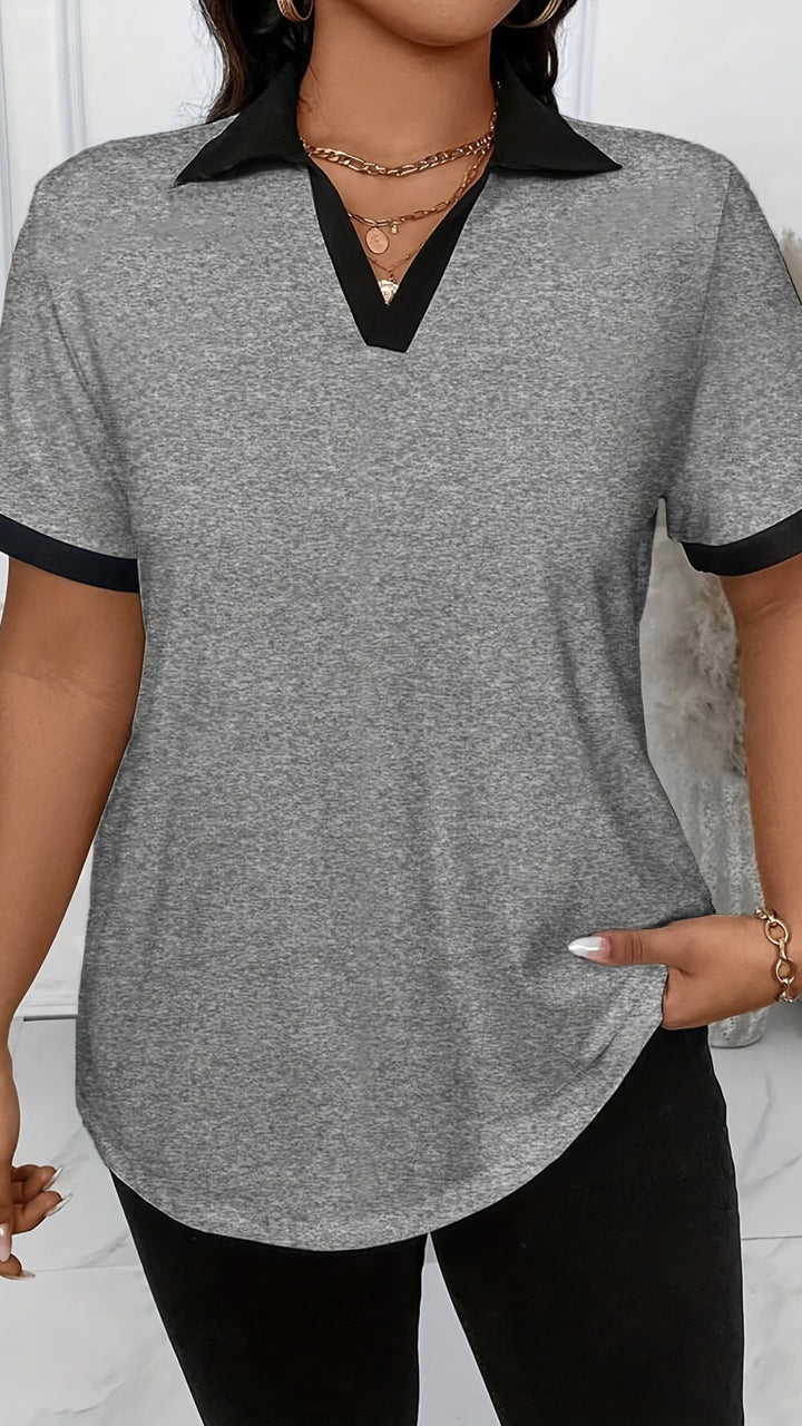 Chic Plus Size Short Sleeve Top for Women