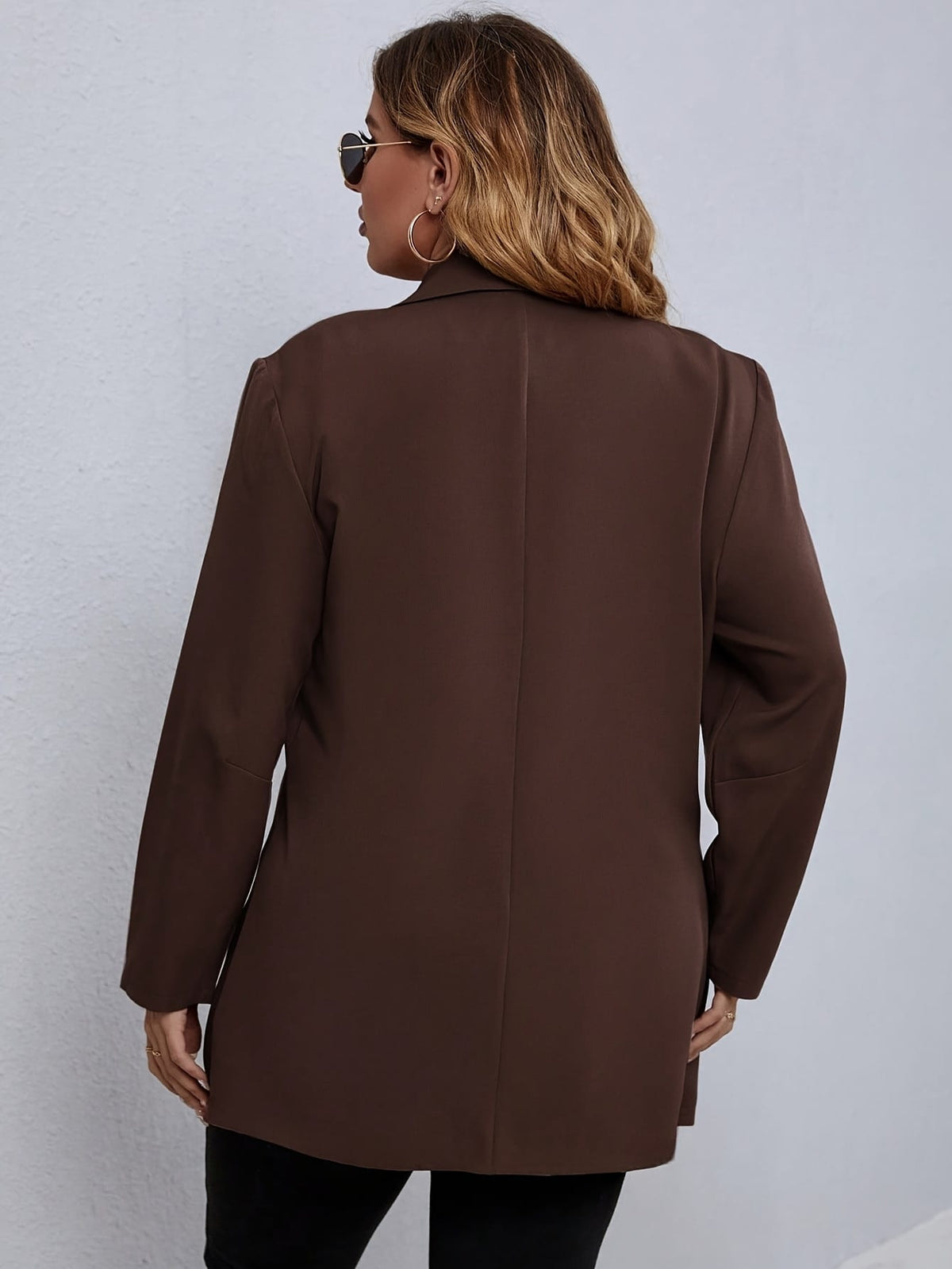 jkthpu-45 Chic Plus Size Womens Suit Jacket for Effortless Style