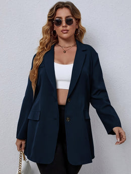 jkthpu-45 Chic Plus Size Womens Suit Jacket for Effortless Style