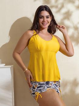 KissICON Chic Slimming Tankini – Flattering Fashionable Coverage