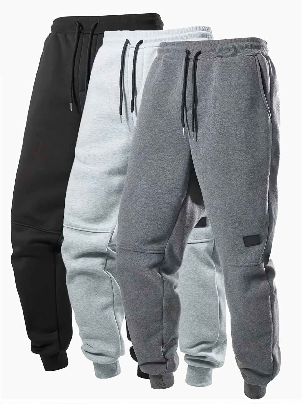 KissICON Chic Stretch Leisure Drawstring Jogger Pants for Men