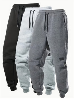 KissICON Chic Stretch Leisure Drawstring Jogger Pants for Men