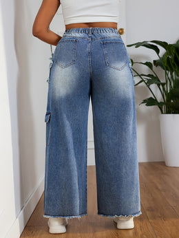 jkthpu-45 Chic Stretch PlusSize Jeans for Effortless Style