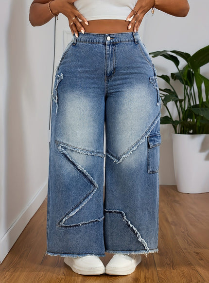 jkthpu-45 Chic Stretch PlusSize Jeans for Effortless Style