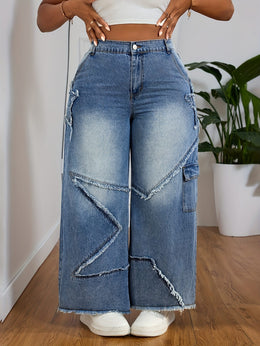 jkthpu-45 Chic Stretch PlusSize Jeans for Effortless Style