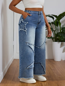 jkthpu-45 Chic Stretch PlusSize Jeans for Effortless Style