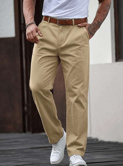 KissICON Chic Summer Twill Business Casual Fashion Trousers