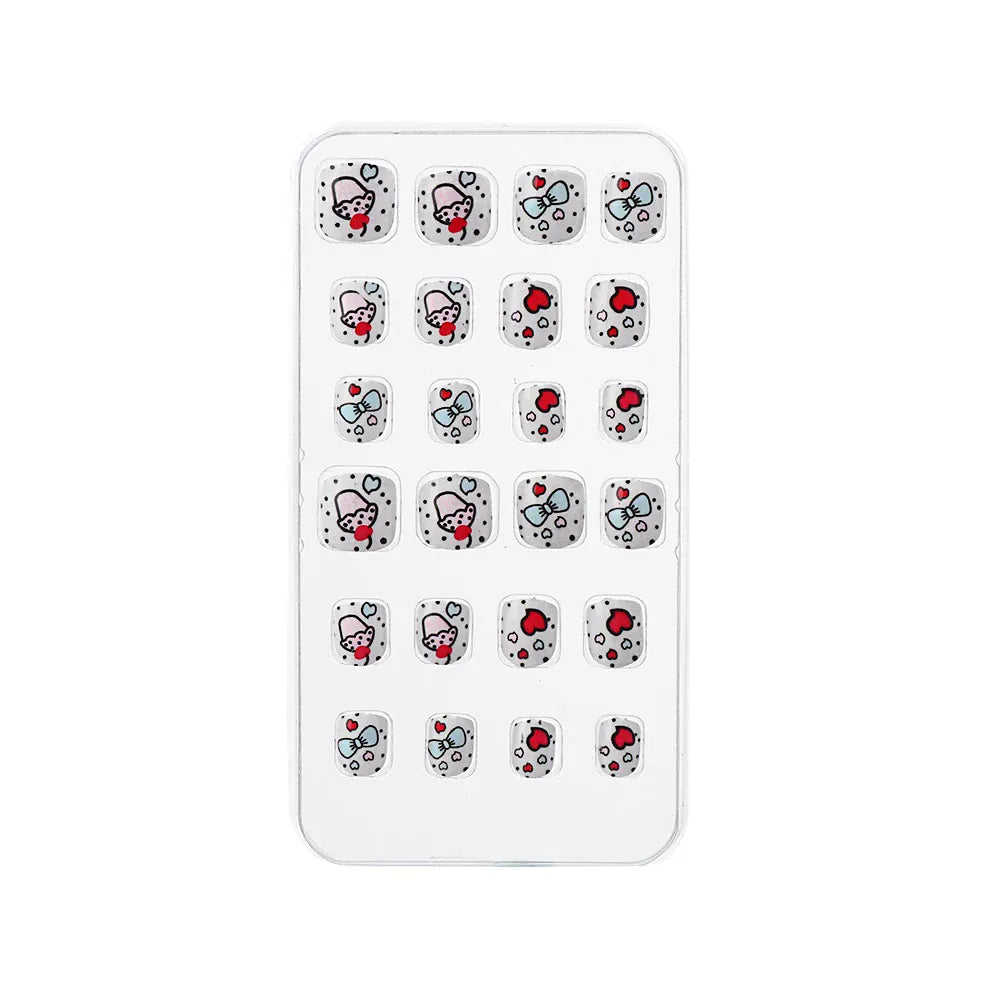KissICON 💋 Child False Nails 24Pcs Box - Easy
