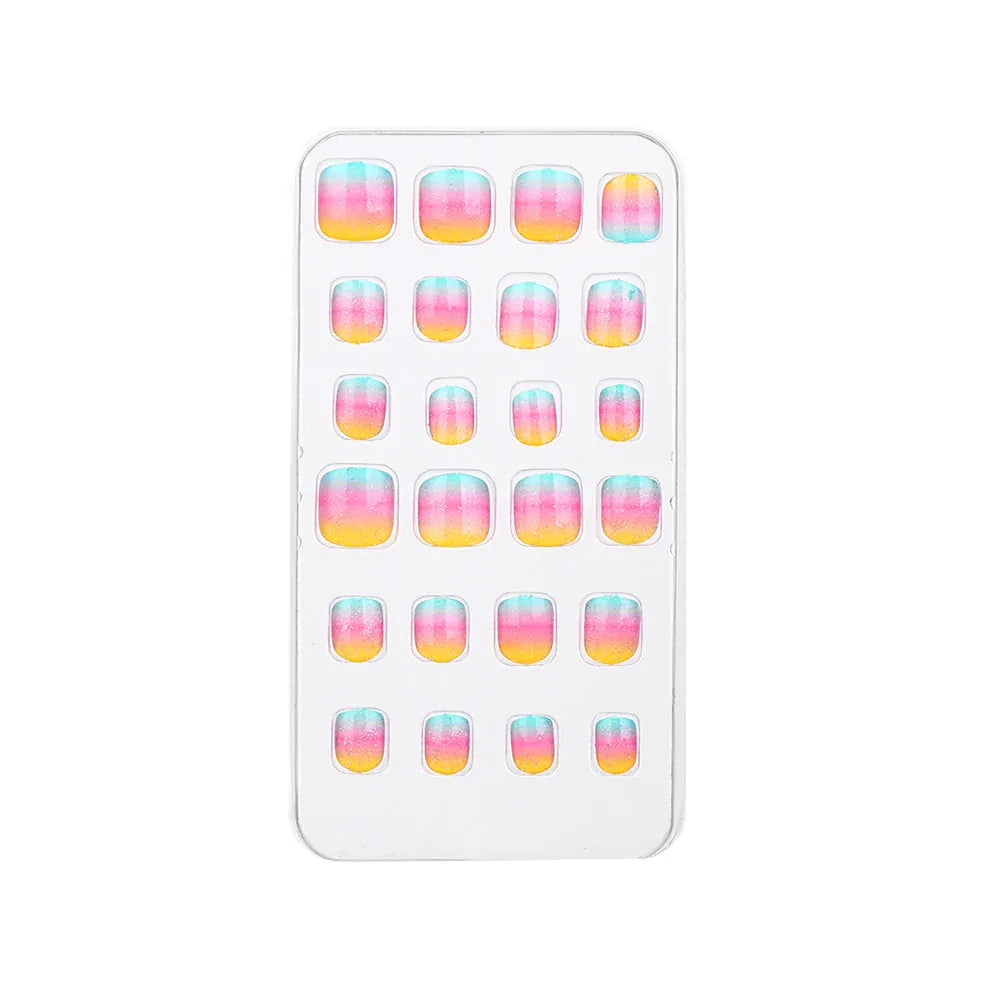 KissICON 💋 Child False Nails 24Pcs Box - Easy