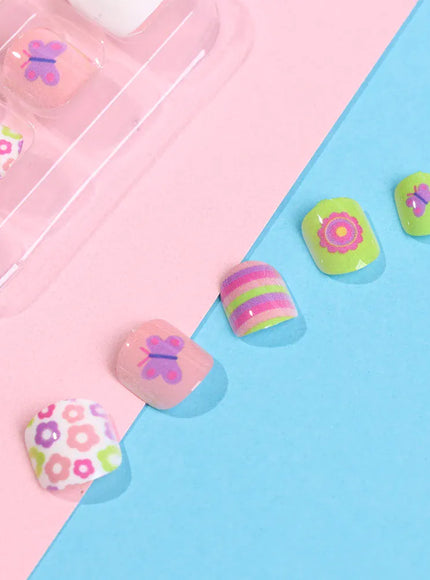 KissICON 💋 Child False Nails 24Pcs Box - Easy