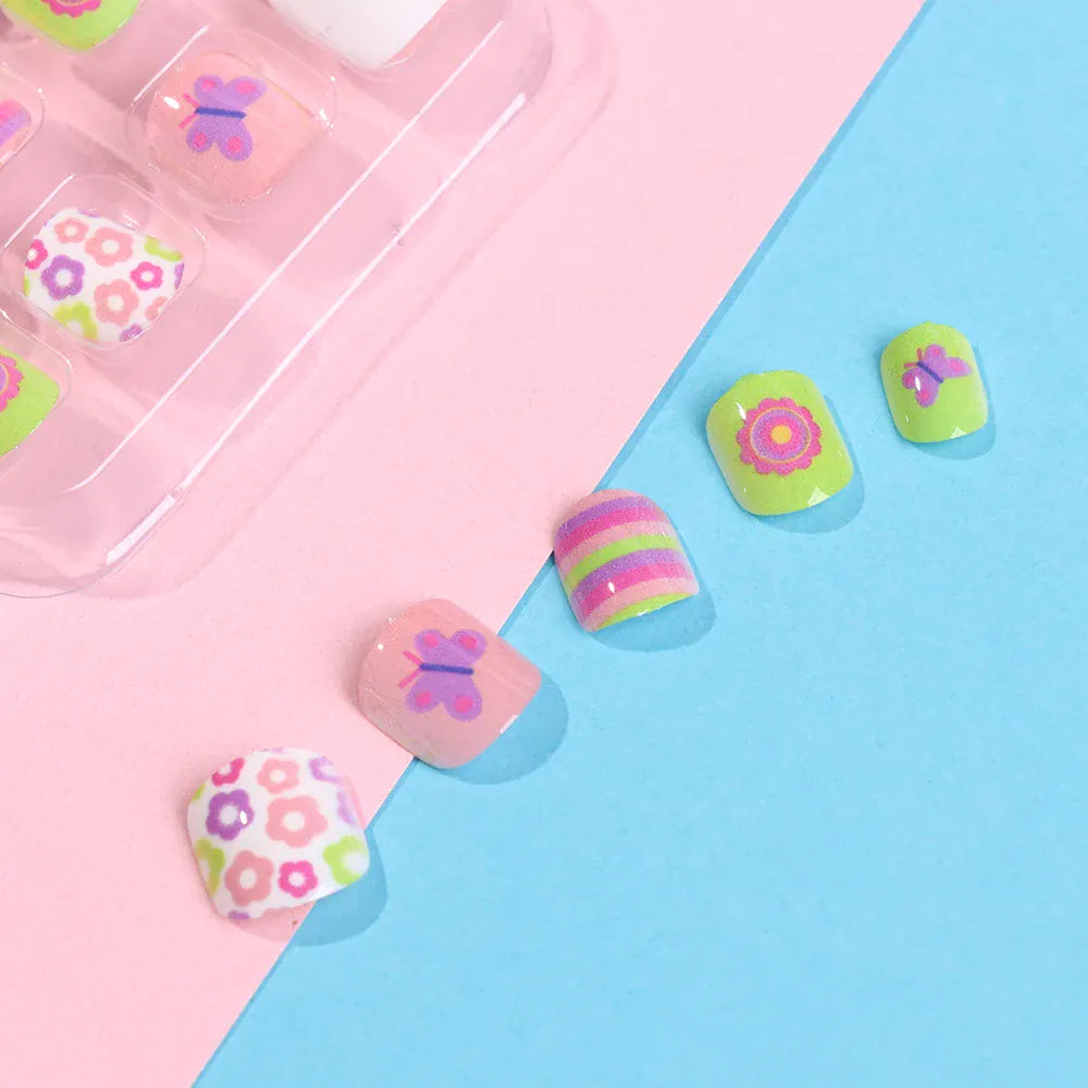 KissICON 💋 Child False Nails 24Pcs Box - Easy