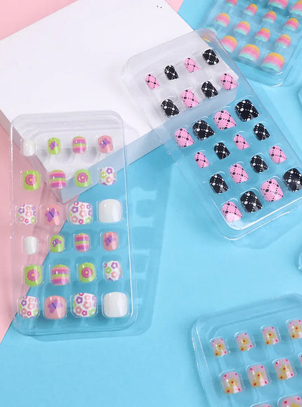 KissICON 💋 Child False Nails 24Pcs Box - Easy
