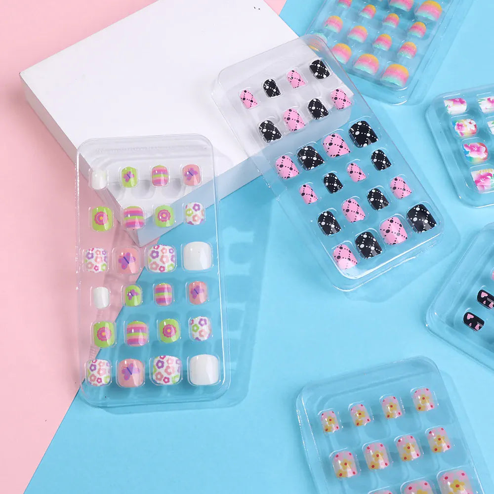 KissICON 💋 Child False Nails 24Pcs Box - Easy