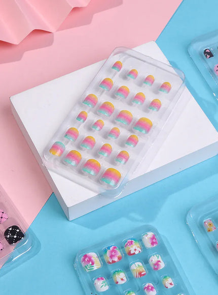 KissICON 💋 Child False Nails 24Pcs Box - Easy