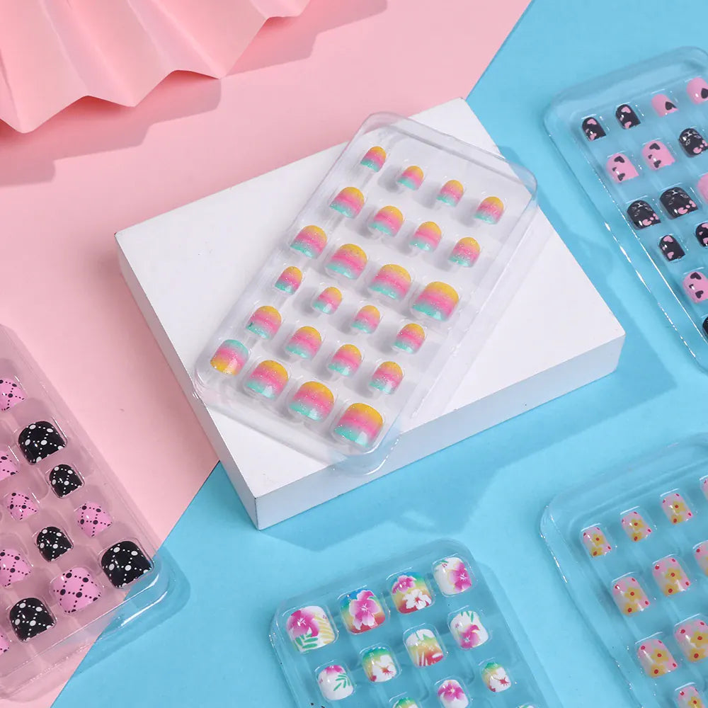 KissICON 💋 Child False Nails 24Pcs Box - Easy