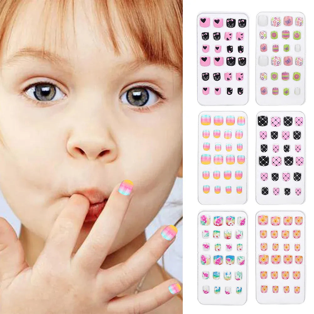 KissICON 💋 Child False Nails 24Pcs Box - Easy