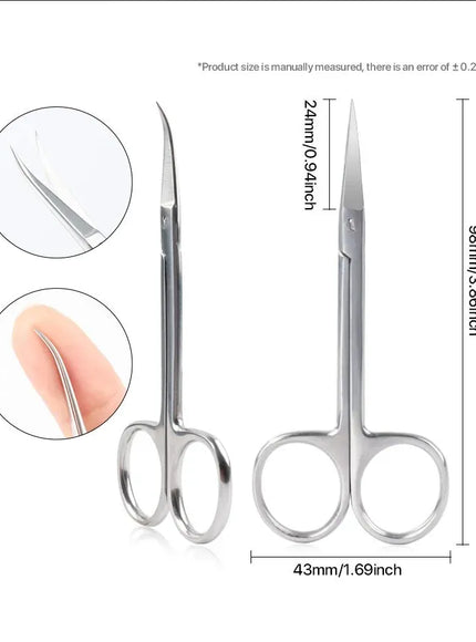 KissICON CHINA / as picture KissIcon Nail Cuticle Scissors - Stainless Steel Precision