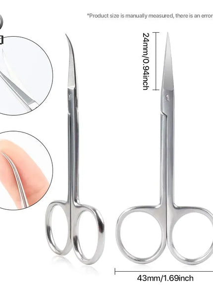KissICON CHINA / as picture KissIcon Nail Cuticle Scissors - Stainless Steel Precision