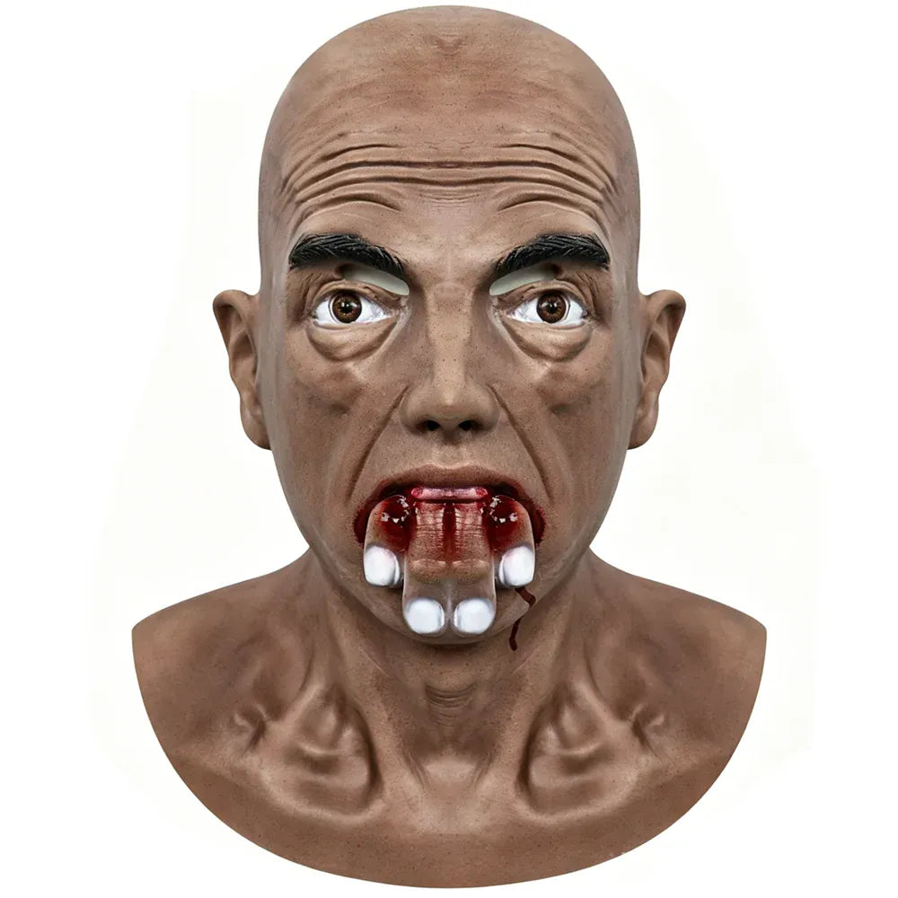 KissICON China Mainland Halloween Costume Party Props Evil Mask Creepy Masquerade Dress Horror Headgear