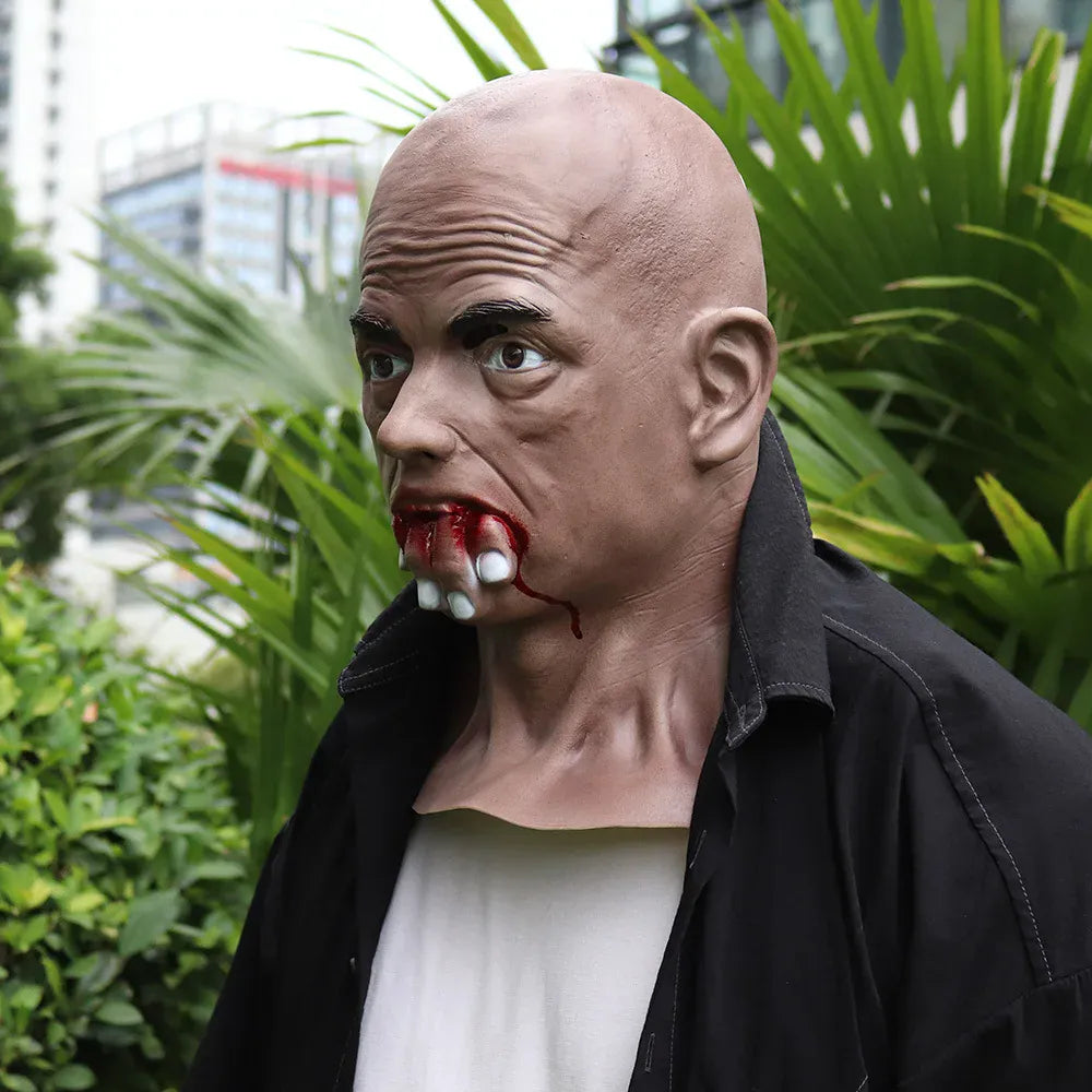 KissICON China Mainland Halloween Costume Party Props Evil Mask Creepy Masquerade Dress Horror Headgear