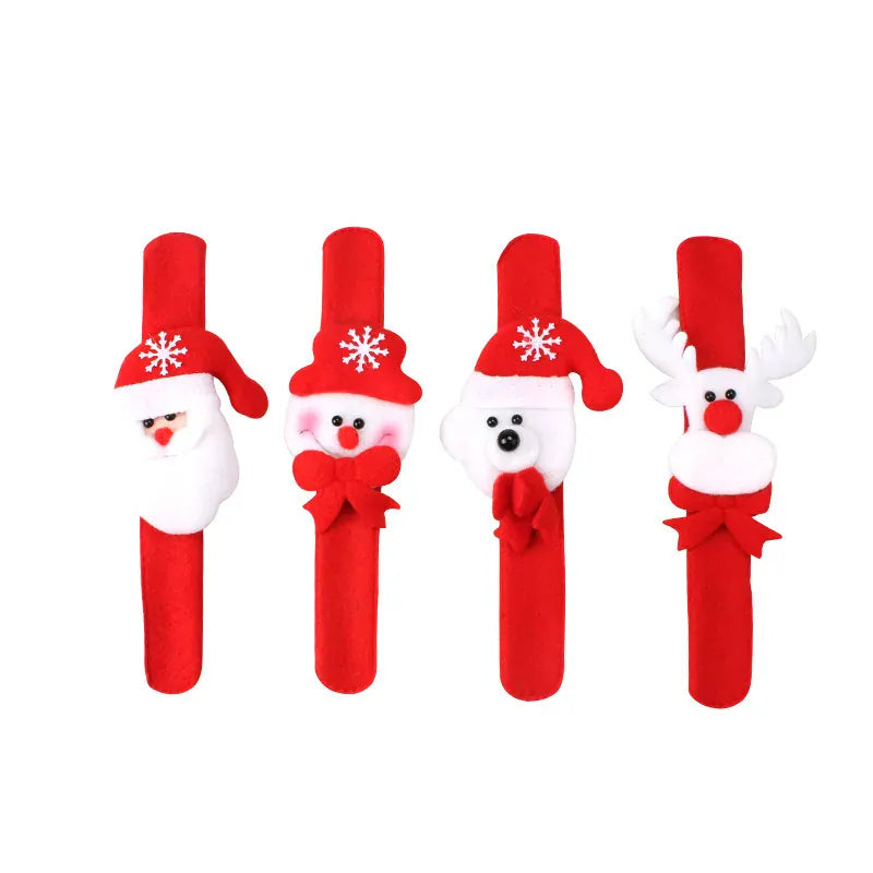 KissICON Christmas Bracelets Toys Snowman Reindeer Santa Claus Christmas Rings Christmas Gifts Childrens Toys Adult Holiday Decorations