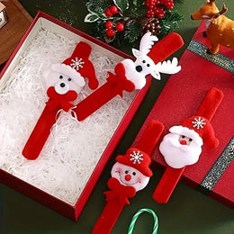 KissICON Christmas Bracelets Toys Snowman Reindeer Santa Claus Christmas Rings Christmas Gifts Childrens Toys Adult Holiday Decorations