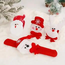 KissICON Christmas Bracelets Toys Snowman Reindeer Santa Claus Christmas Rings Christmas Gifts Childrens Toys Adult Holiday Decorations