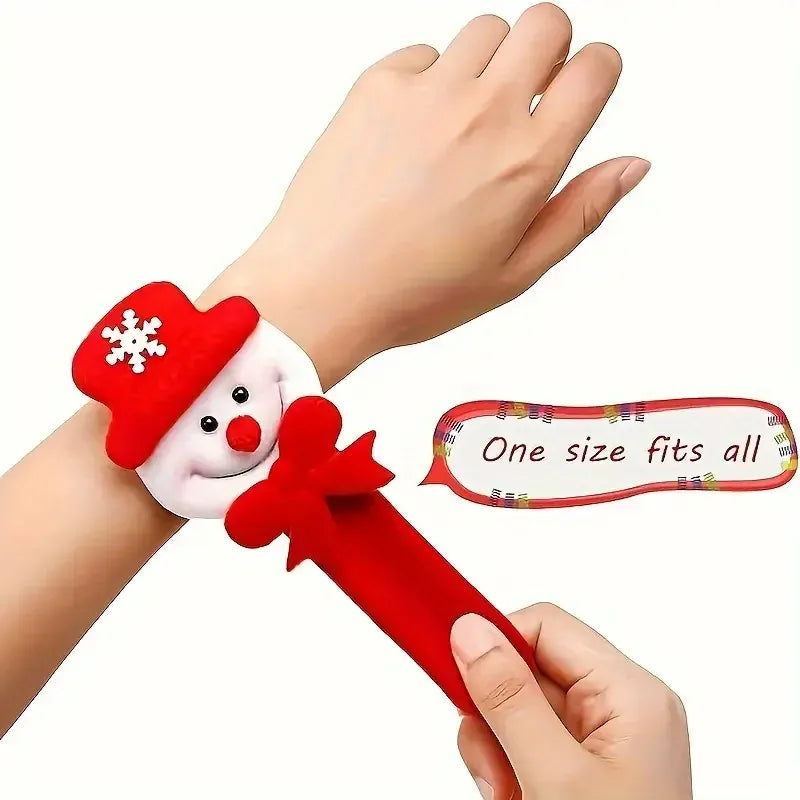 KissICON Christmas Bracelets Toys Snowman Reindeer Santa Claus Christmas Rings Christmas Gifts Childrens Toys Adult Holiday Decorations