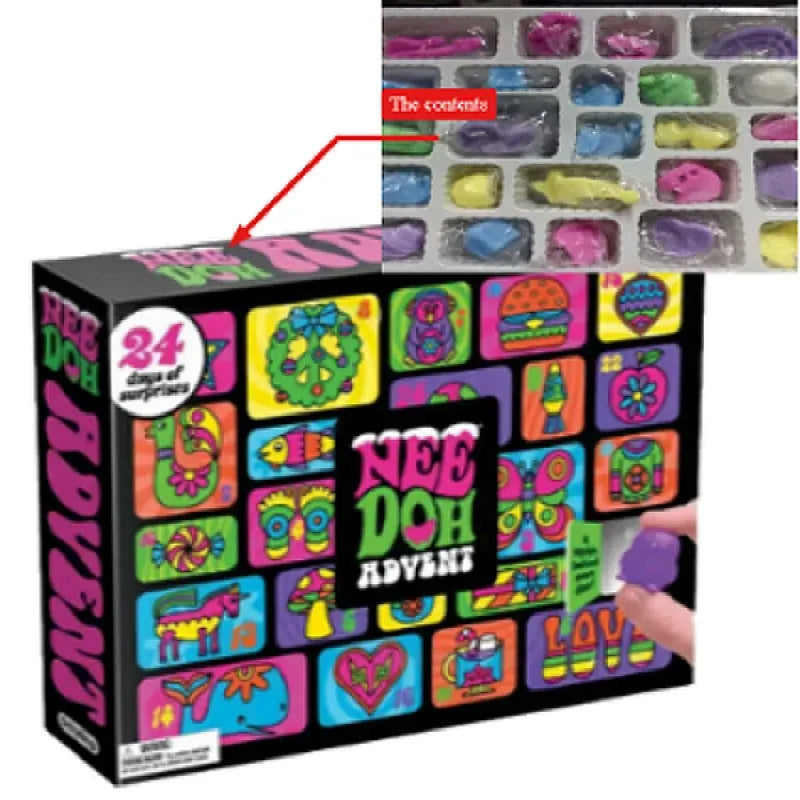KissICON Christmas countdown calendar: 24-day surprise series, small tactile gift boxes suitable for children and adults,