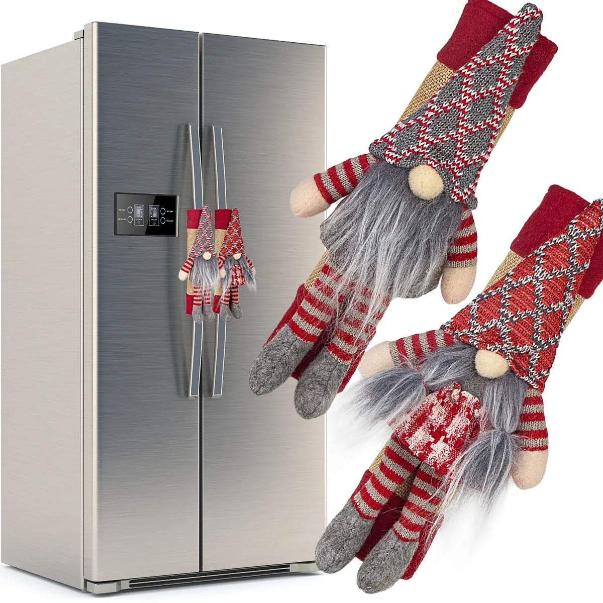 KissICON Christmas decoration,faceless old man, refrigerator, household appliances, handle, microwave oven, dishwasher, kitchen furniture