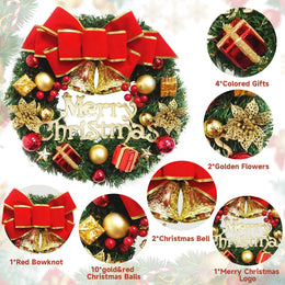 KissICON Christmas Decoration Handmade Simulation Christmas Wreath Door Hanging Window Props Exquisite High Quality Home Decor