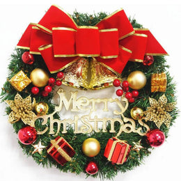 KissICON Christmas Decoration Handmade Simulation Christmas Wreath Door Hanging Window Props Exquisite High Quality Home Decor