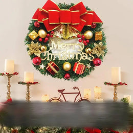 KissICON Christmas Decoration Handmade Simulation Christmas Wreath Door Hanging Window Props Exquisite High Quality Home Decor
