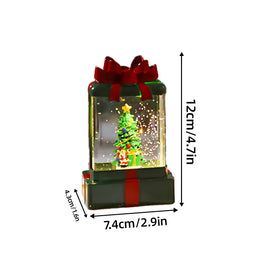 KissICON Christmas Decorations,Glowing Crystal Lights,Ornaments,New Santa Claus Night Lights,Christmas Gift Packages,Small Wind Lighs