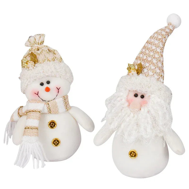 KissICON Christmas Decorations Gnome Santa Claus Snowman Christmas Dolls New Year Ornament Xmas Tree Decor Home Decoration Navidad Natal