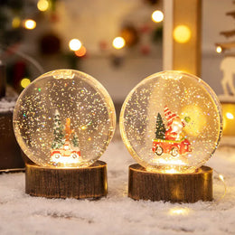 KissICON Christmas Decorations: Illuminated Crystal Balls Night Lights Wind Lights and Creative Christmas Gifts