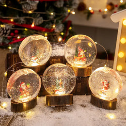 KissICON Christmas Decorations: Illuminated Crystal Balls Night Lights Wind Lights and Creative Christmas Gifts