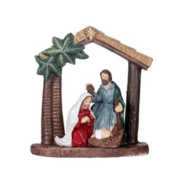KissICON Christmas Decorations Manger Nativity Resin Ornaments Home Desktop Decoration