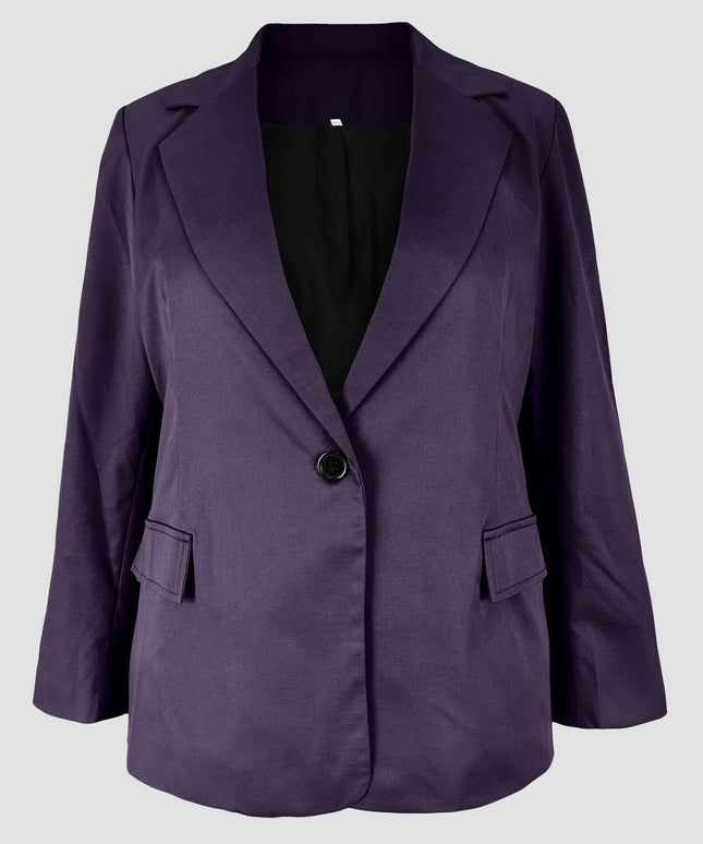 KissICON Classic Button Curve Blazer – Allseason Workwear Essential