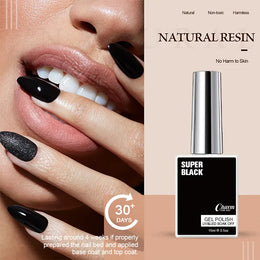 KissICON Classic Gel Nail Polish 15ml Black White Red